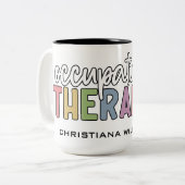 Individuelle Name OT-Geschenke Zweifarbige Tasse (Vorderseite Links)