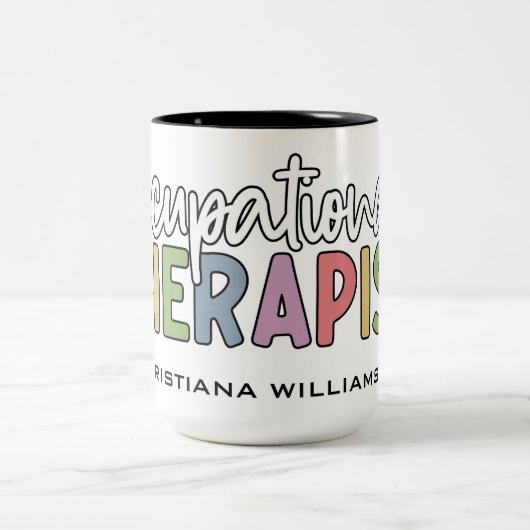 Individuelle Name OT-Geschenke Zweifarbige Tasse (Mittel)