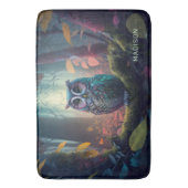 Individuelle Name Owl Forest Badematte (Vorderseite Vertikal)