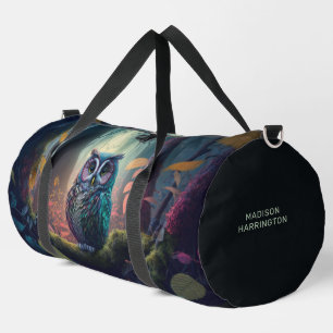 Individuelle Name Owl Forest Duffle Bag