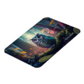Individuelle Name Owl Forest Magnet (Linke Seite)
