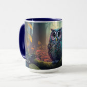 Individuelle Name Owl Forest Tasse (Vorderseite Links)