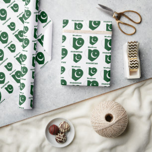 Individuelle Name Pakistan Geschenkpapier