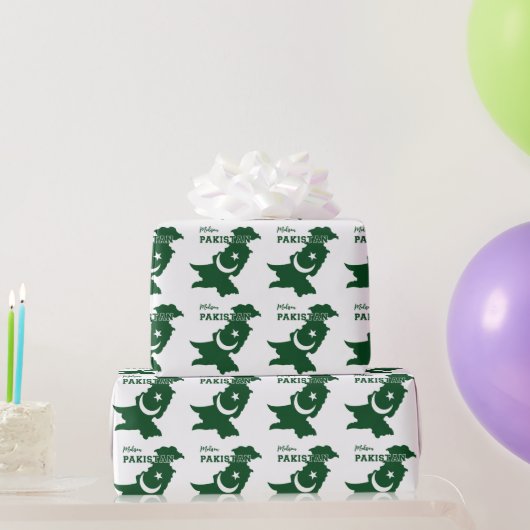 Individuelle Name Pakistan Geschenkpapier (Partygeschenke)