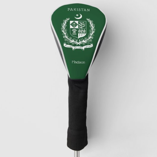 Individuelle Name Pakistan Golf Headcover (Vorderseite)