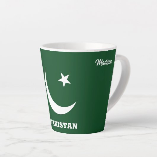 Individuelle Name Pakistan Milchtasse (Rechte Ecke)