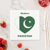 Individuelle Name Pakistan Serviette (Beispiel)
