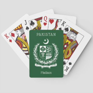 Individuelle Name Pakistan Spielkarten