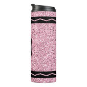 Individuelle Name Pale Pink Glitzer Crayon Drink T Thermosbecher (Nach rechts gedreht)