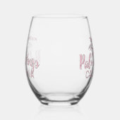 Individuelle Name Palm Springs Kalifornien Weinglas Ohne Stiel (Rechts)
