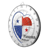 Individuelle Name Panama Liebe Dartscheibe (Vorderseite rechts)