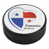 Individuelle Name Panama Liebe Eishockey Puck (3/4)