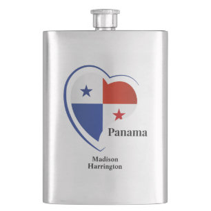 Individuelle Name Panama Liebe Flachmann