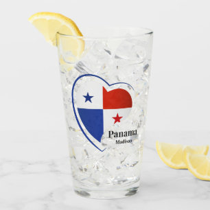 Individuelle Name Panama Liebe Glas