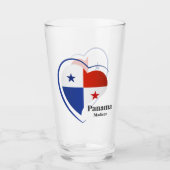 Individuelle Name Panama Liebe Glas (Vorderseite)