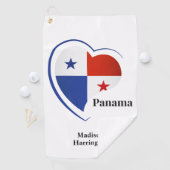 Individuelle Name Panama Liebe Golfhandtuch (Insitu)