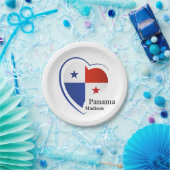 Individuelle Name Panama Liebe Pappteller (Party)