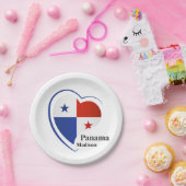 Individuelle Name Panama Liebe Pappteller (Party)