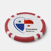 Individuelle Name Panama Liebe Pokerchips (Einzeln)