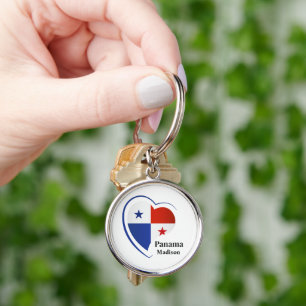 Individuelle Name Panama Liebe Schlüsselanhänger