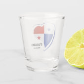 Individuelle Name Panama Liebe Schnapsglas (Rückseite)