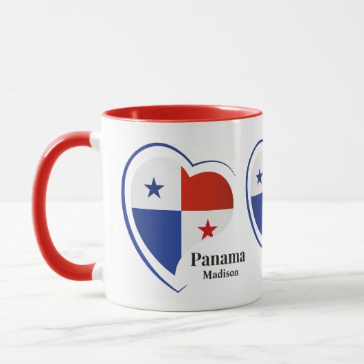 Individuelle Name Panama Liebe Tasse (Links)