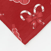 Individuelle Name Panda Schneemännchen Bonbons Fleecedecke (Ecke)
