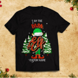 Individuelle Name Papa elf personalisiert T-Shirt