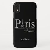 Individuelle Name Paris Frankreich Case-Mate iPhone Hülle (Rückseite)