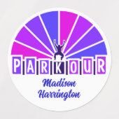 INDIVIDUELLE NAME PARKOUR ETIKETTEN (Design 2)