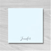 Individuelle Name Pastel Blue Personalisiert Notes Post-it Klebezettel
