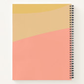 Individuelle Name Pastel Coral Recipe Notizblock (Rückseite)