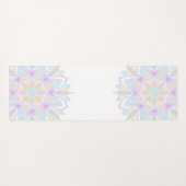 Individuelle Name Pastel Rainbow Floral Sundae Man Yogamatte (Rückseite (Horizontal))