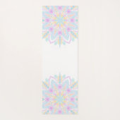 Individuelle Name Pastel Rainbow Floral Sundae Man Yogamatte (Rückseite)