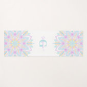 Individuelle Name Pastel Rainbow Floral Sundae Man Yogamatte (Vorderseite (Horizontal))