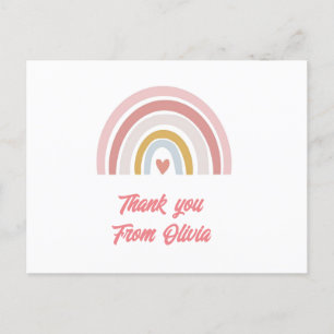 individuelle Name Pastell Regenbogen danke Karte P
