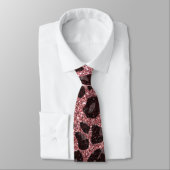 Individuelle Name Pastellrosa Glitzer Leopard Krawatte (Gebunden)