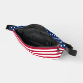 Individuelle Name Patriotic AMERICAN FLAG Bauchtasche (Offen)