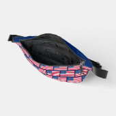 Individuelle Name Patriotic FLAG of USA Fanny Pack Bauchtasche (Offen)