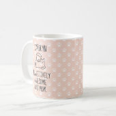 Individuelle Name Pawsitiv Phantastische Cat Mama Kaffeetasse (Vorderseite Links)