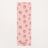 Individuelle Name Peach Frucht Muster Yogamatte (Vorderseite)