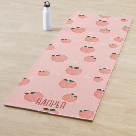 Individuelle Name Peach Frucht Muster Yogamatte