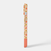 Individuelle Name Peach Pattern iPhone 15 Hülle (Linke Seite)