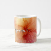 Individuelle Name Peach Raspberry Frische Pasta ma Kaffeetasse (VorderseiteRechts)