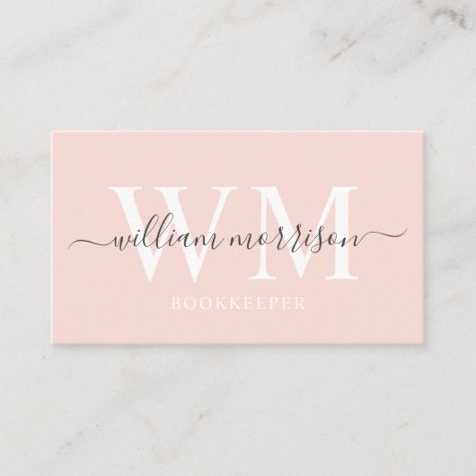 Individuelle Name Pellpastellfarben Rosa Schwarze Visitenkarte (Vorderseite)