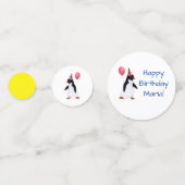 Individuelle Name Penguin Table Confetti Konfetti (Vorderseiten)