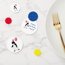 Individuelle Name Penguin Table Confetti Konfetti