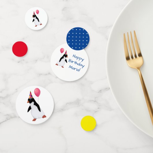 Individuelle Name Penguin Table Confetti Konfetti (Gruppe)