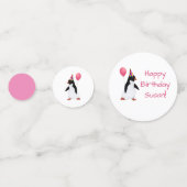 Individuelle Name Penguin Table Confetti Konfetti (Vorderseiten)