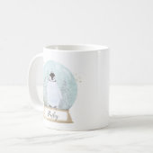 Individuelle Name Penguin Weihnachten Kaffeetasse (Vorderseite Links)